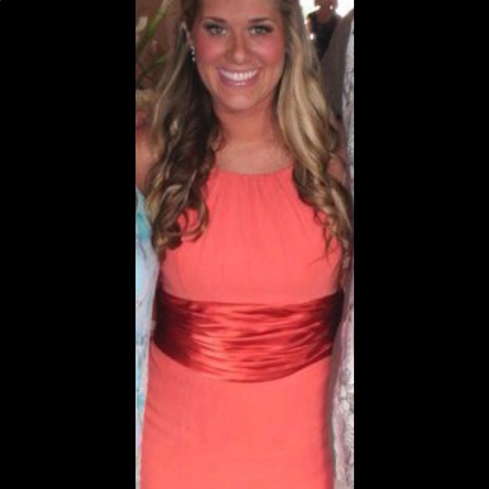 COPY - Coral Bridesmaid Dress from David’s Bridal
